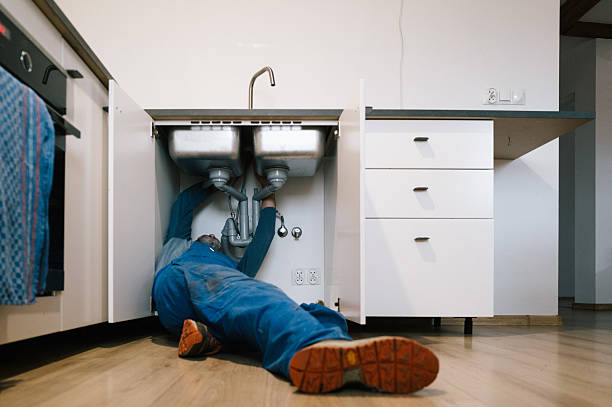 Professional Drain Cleaning technician working in Palmyra, NJ
